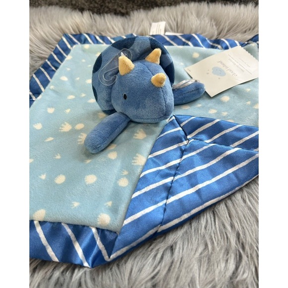 Cloud Island‎ Lovey Dinosaur Security Blanket Soother Target Satin Trim - Picture 1 of 7